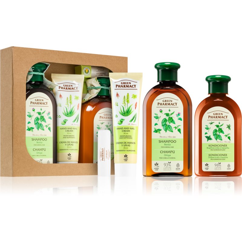 Green Pharmacy Herbal Care lote de regalo (para cabello normal)