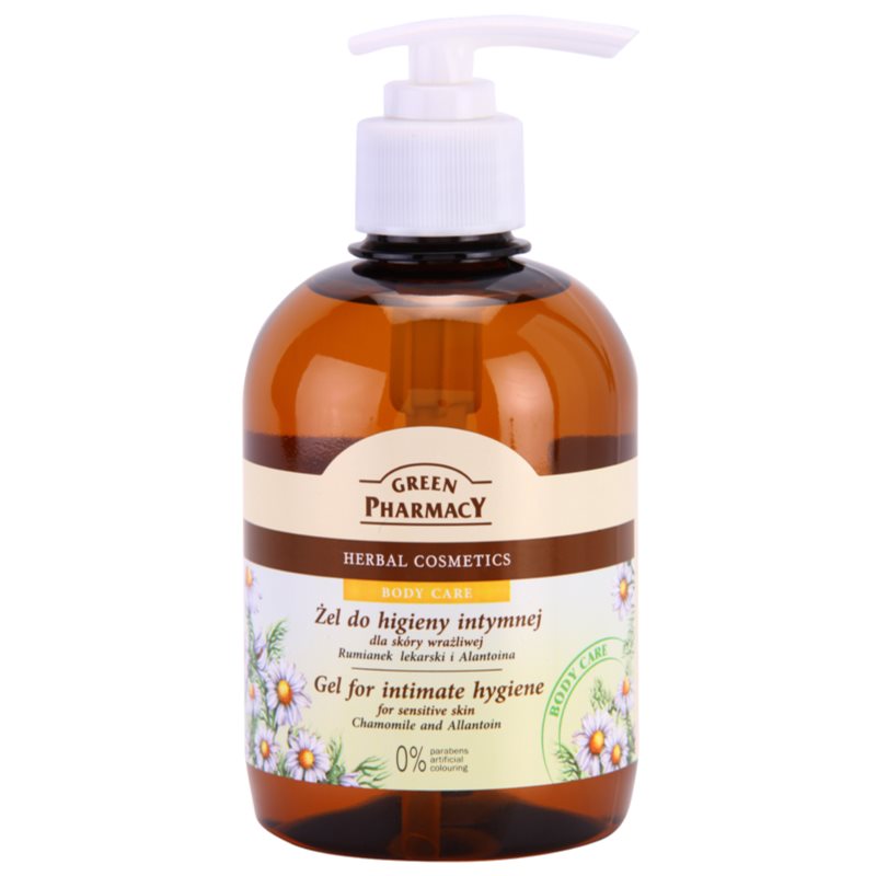 Green Pharmacy Body Care Chamomile & Allantoin gel de higiene íntima para pieles sensibles 370 ml