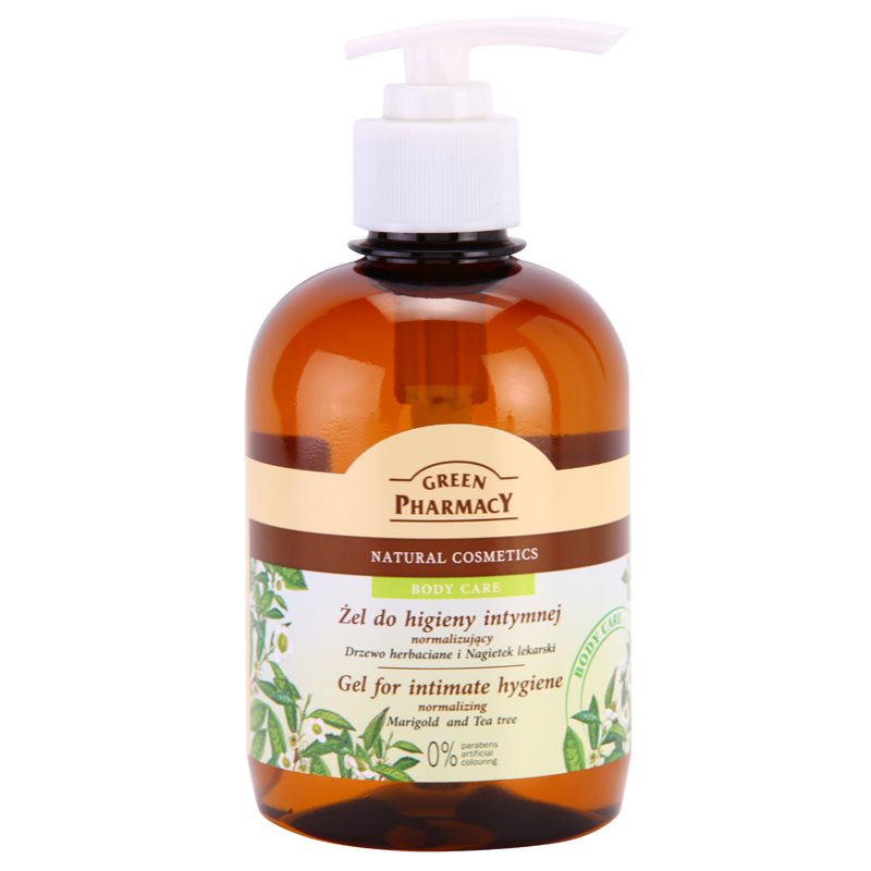Green Pharmacy Body Care Marigold & Tea Tree gel de higiene íntima 370 ml