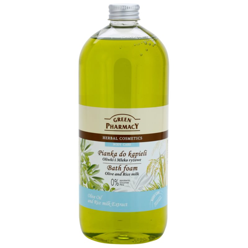 Green Pharmacy Body Care Olive & Rice Milk piana do kąpieli 1000 ml