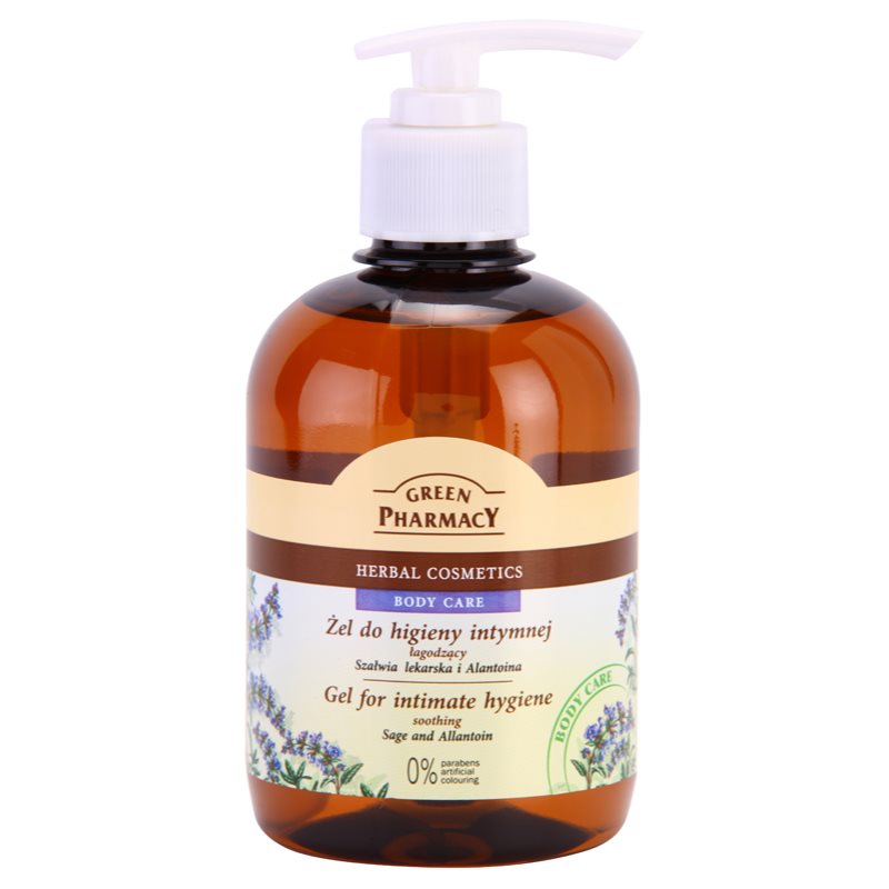 Green Pharmacy Body Care Sage & Allantoin gel calmante para la higiene íntima 370 ml