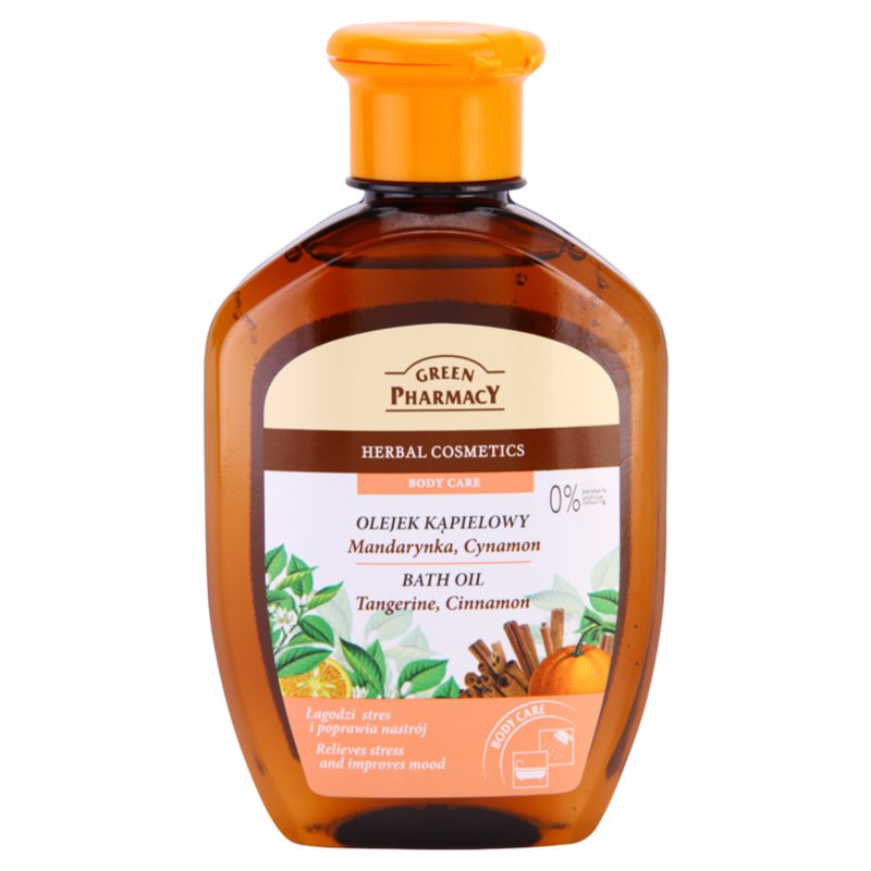 Green Pharmacy Body Care Tangerine & Cinnamon óleo de banho 250 ml