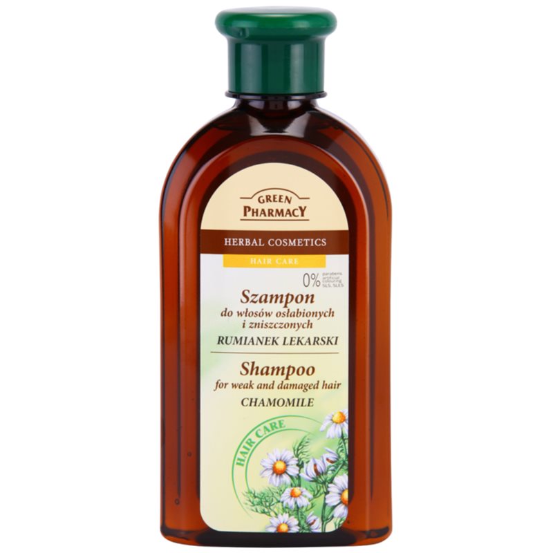 Green Pharmacy Hair Care Chamomile Shampoo für geschwächtes und beschädigtes Haar 350 ml