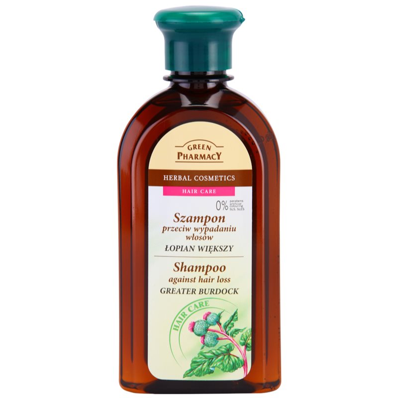 Green Pharmacy Hair Care Greater Burdock șampon impotriva caderii parului 350 ml