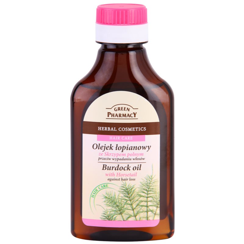 Green Pharmacy Hair Care Horsetail óleo de bardana anti-queda 100 ml