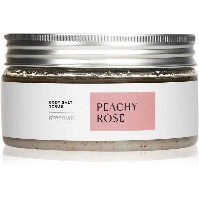 Greenum Salt Scrub exfoliante de sal para el cuerpo con aroma Rose 320 g