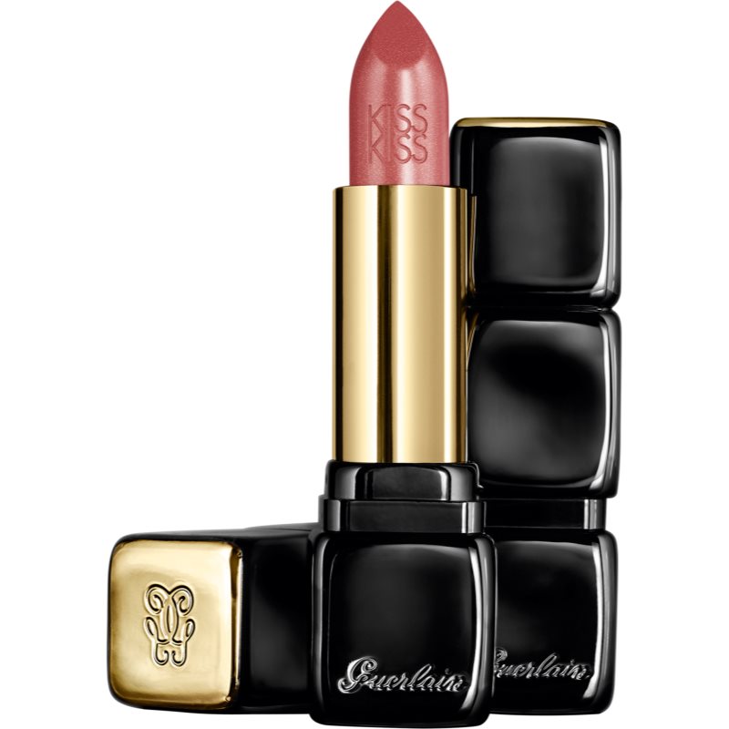 GUERLAIN KissKiss Shaping Cream Lip Colour batom cremoso com efeito de cetim tom 369 Rosy Boop 3,5 g
