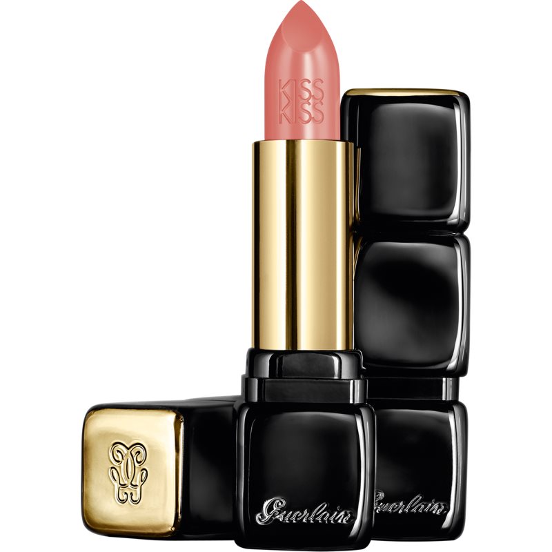 GUERLAIN KissKiss Shaping Cream Lip Colour Кремообразно червило със сатенено покритие цвят 306 Very Nude 3,5 гр.