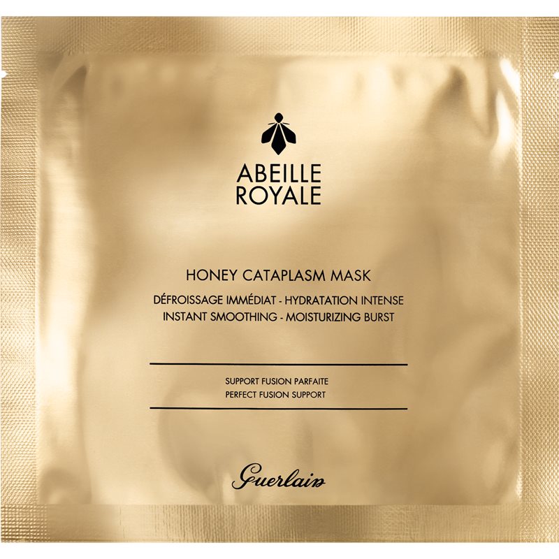 GUERLAIN Abeille Royale Honey Cataplasm Mask máscara em folha com efeito hidratante e suavizante 4 un.