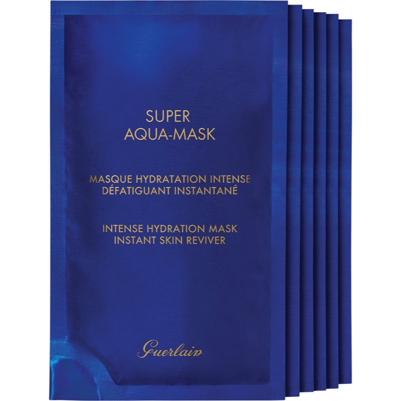 GUERLAIN Super Aqua Intense Hydration Mask Máscara em folha com efeito hidratante 6 un.