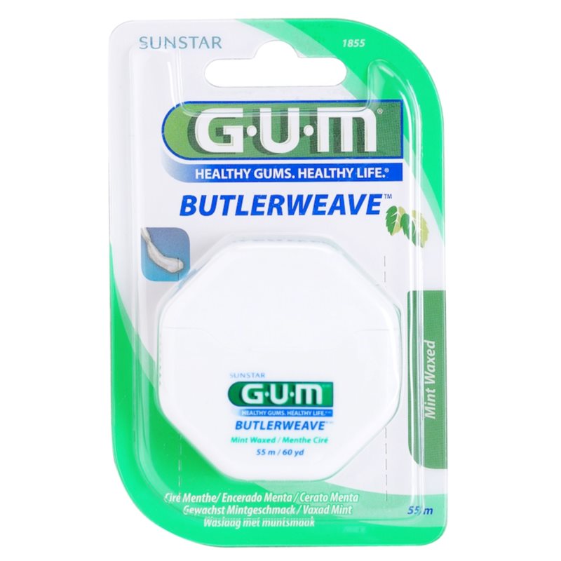 G.U.M Butlerweave gewachste Zahnseide mit Mategeschmack 55 m