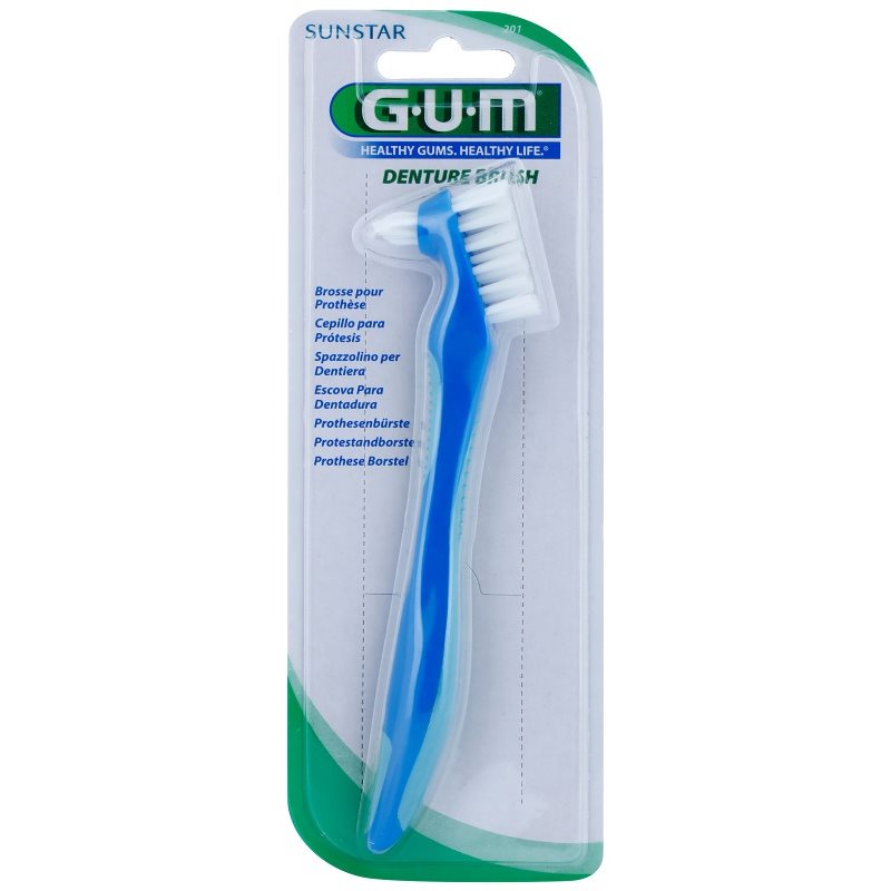 G.U.M Denture cepillo de dientes para prótesis dentales