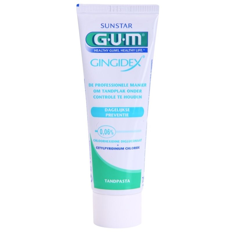 G.U.M Gingidex 0,06% creme dental anti-placa e gengivas saudáveis 75 ml