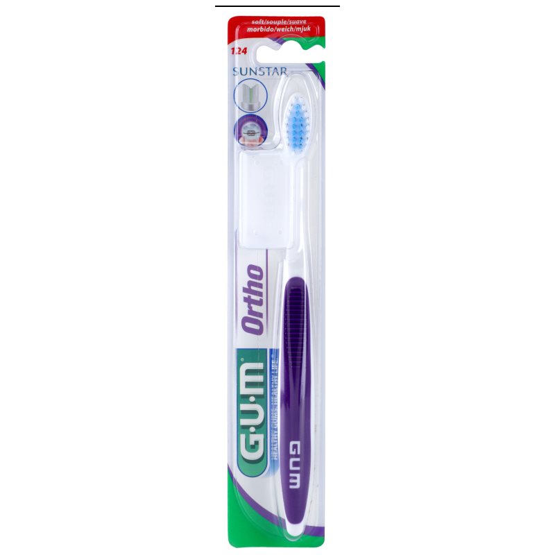 G.U.M Ortho 124 Zahnbürste für die Benutzer fester Klammern weich