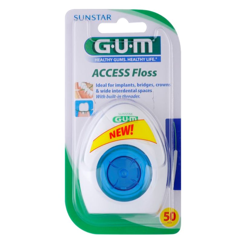 G.U.M Access Floss hilo dental para aparatos e implantes dentales 50 ud