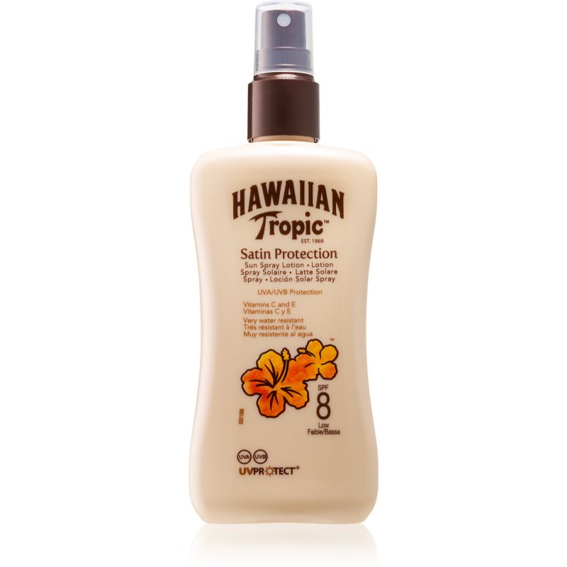 Hawaiian Tropic Satin Protection spray solar SPF 8 200 ml