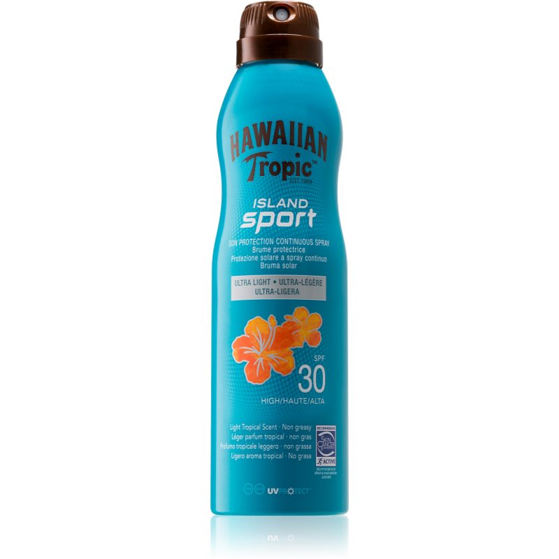 Hawaiian Tropic Island Sport spray bronceador SPF 30 220 ml