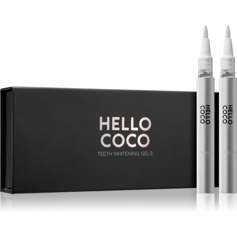 Hello Coco Teeth Whitening caneta branqueadora recarga 2 x 2 ml