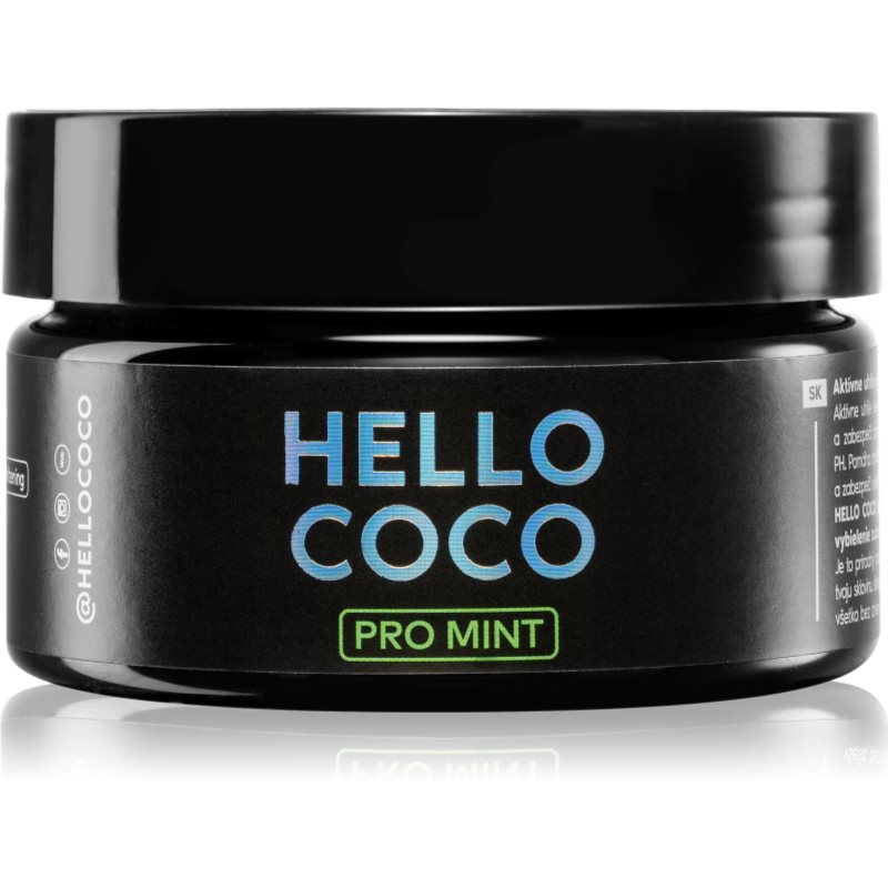 Hello Coco PRO Mint carvão ativo  para branqueamento de dentes