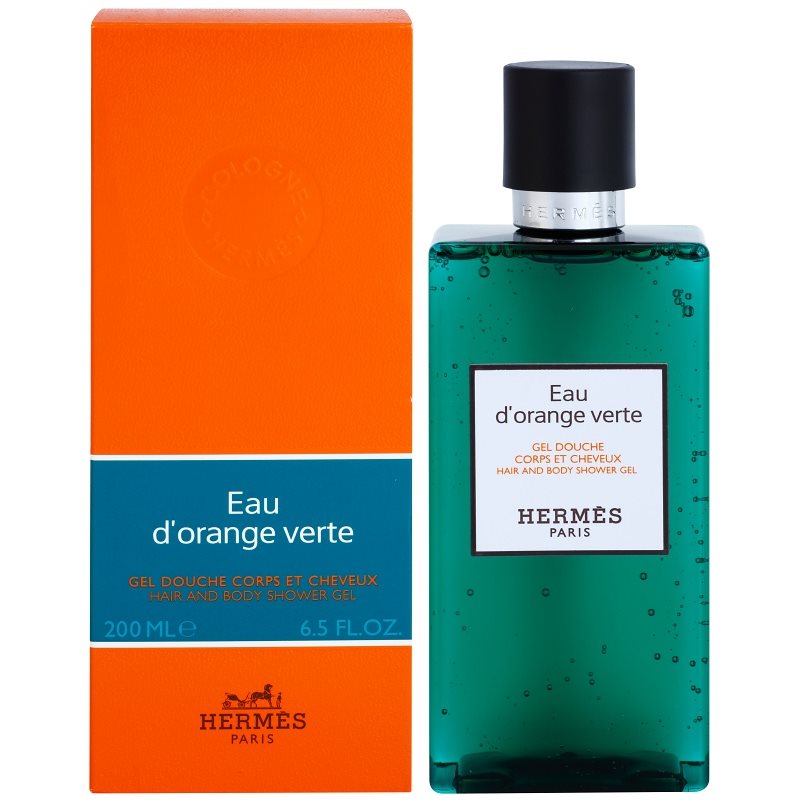 Hermès Eau d'Orange Verte душ гел  за коса и тяло унисекс 200 мл.