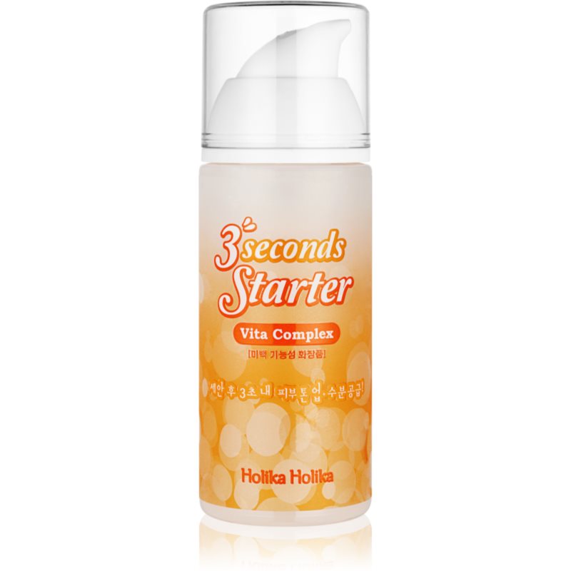 Holika Holika 3 Seconds Starter успокояващ серум срещу зачервяване на кожата с витамин С 150 мл.