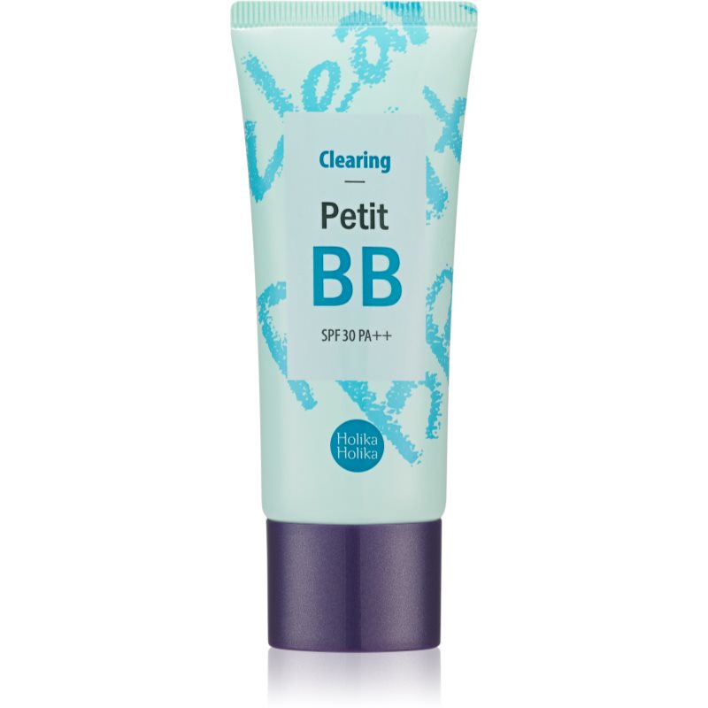 Holika Holika Petit BB Clearing BB cream matificante para pele oleosa propensa a acne SPF 30 30 ml