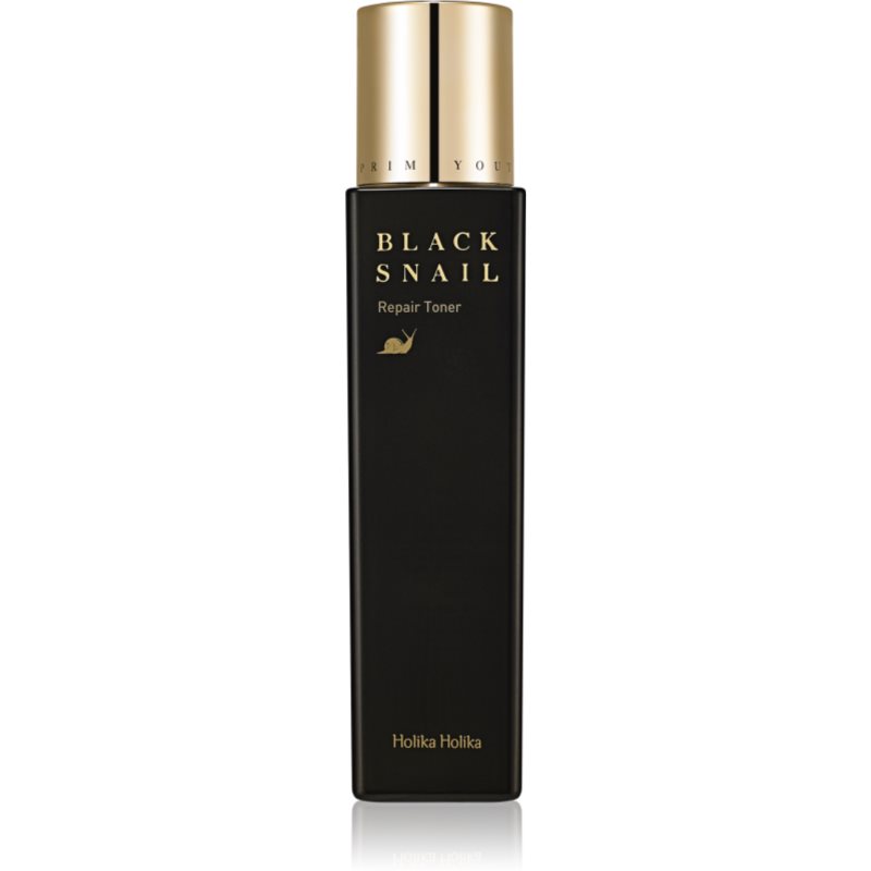 Holika Holika Prime Youth Black Snail tónico hidratante con efecto lifting con extracto de baba de caracol 160 ml