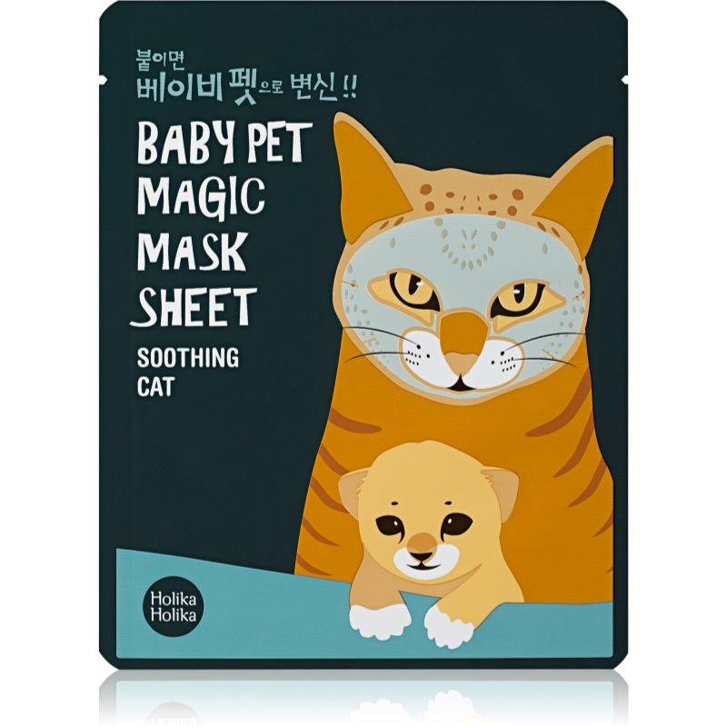 Holika Holika Magic Baby Pet освежаваща и успокояваща маска за лице 22 мл.