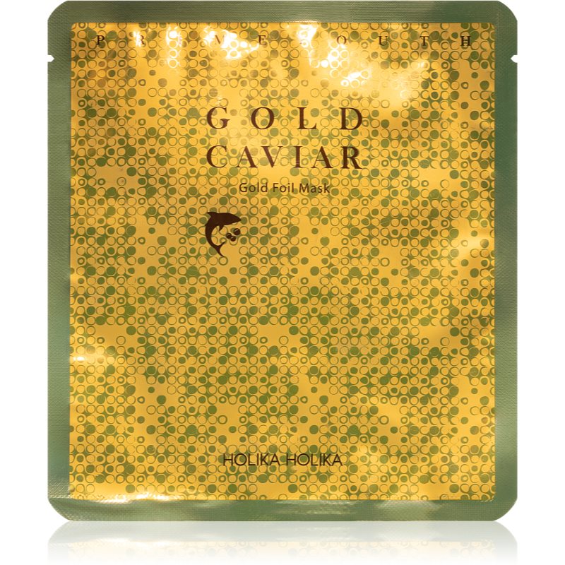Holika Holika Prime Youth Gold Caviar feuchtigkeitsspendende Maske mit Kaviar mit Goldpuder 25 g