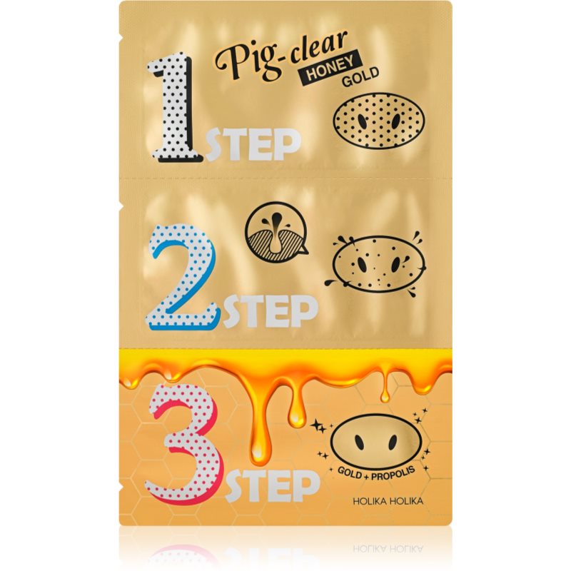 Holika Holika Pig Nose Honey Gold Reinigungspflaster für verstopfte Poren auf der Nase