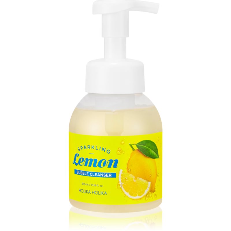 Holika Holika Sparkling Lemon mousse de limpeza com doseador 300 ml