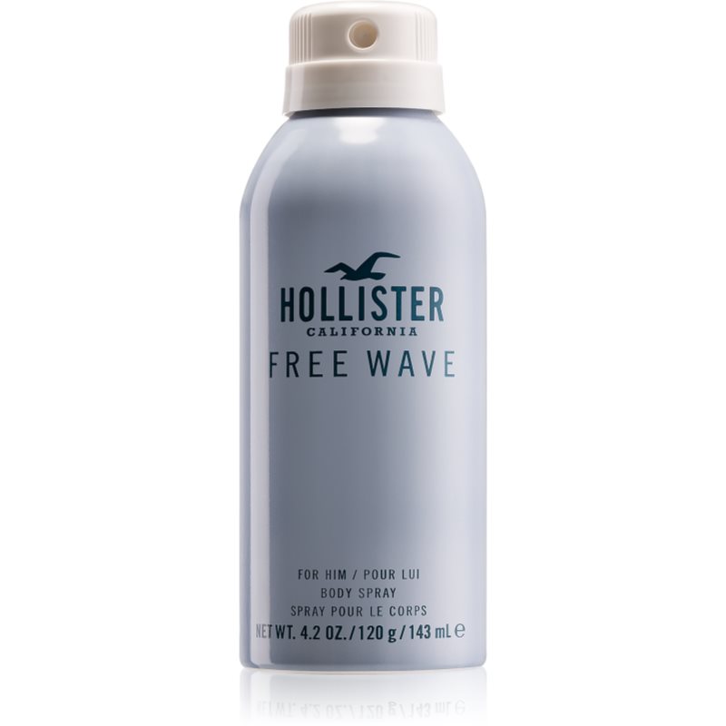 Hollister Free Wave spray corporal para homens 143 ml