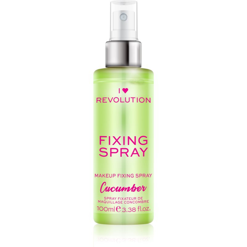 I Heart Revolution Fixing Spray spray de fixador de maquilhagem com aroma Cucumber 100 ml
