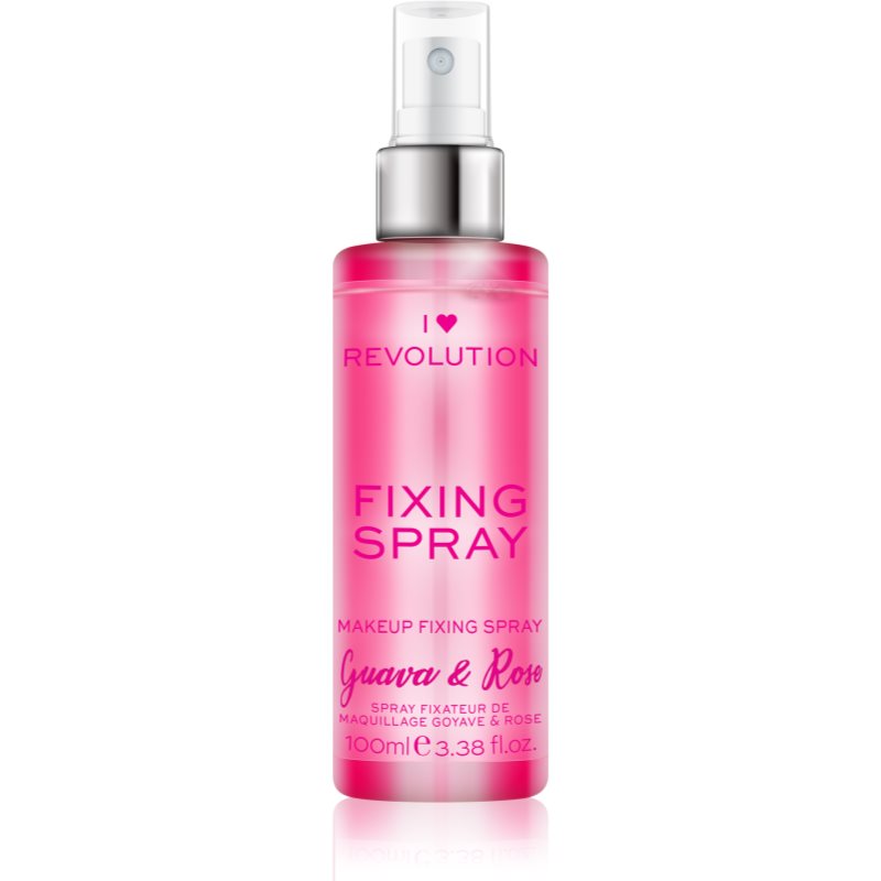 I Heart Revolution Fixing Spray spray de fixador de maquilhagem com aroma Guava & Rose 100 ml