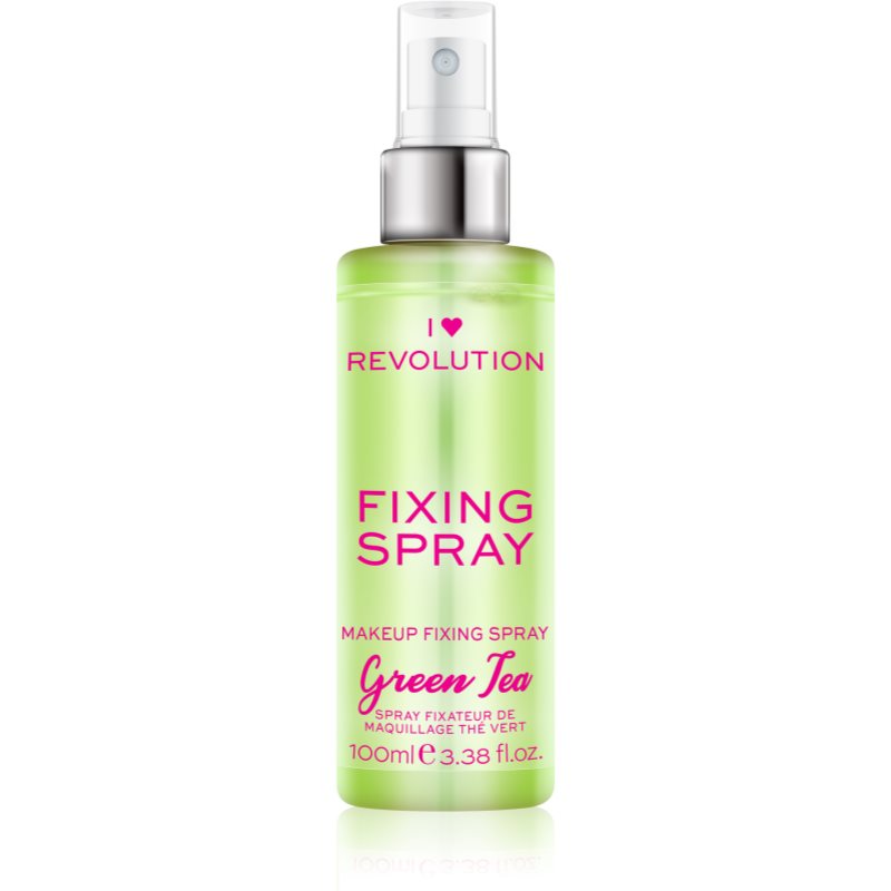 I Heart Revolution Fixing Spray fijador de maquillaje en spray con aroma Green Tea 100 ml
