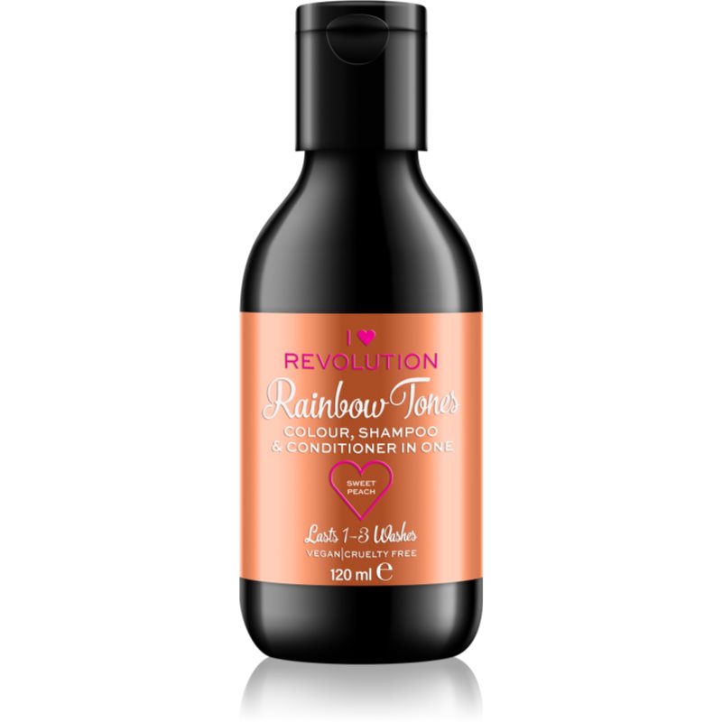 I Heart Revolution Rainbow Shots Auswaschbares Shampoo für das Haar Farbton Sweet Peach 100 ml