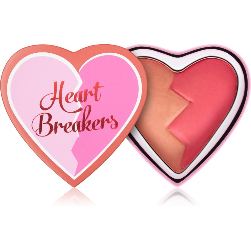 I Heart Revolution Heartbreakers blush com efeito matificante tom Charming 10 g