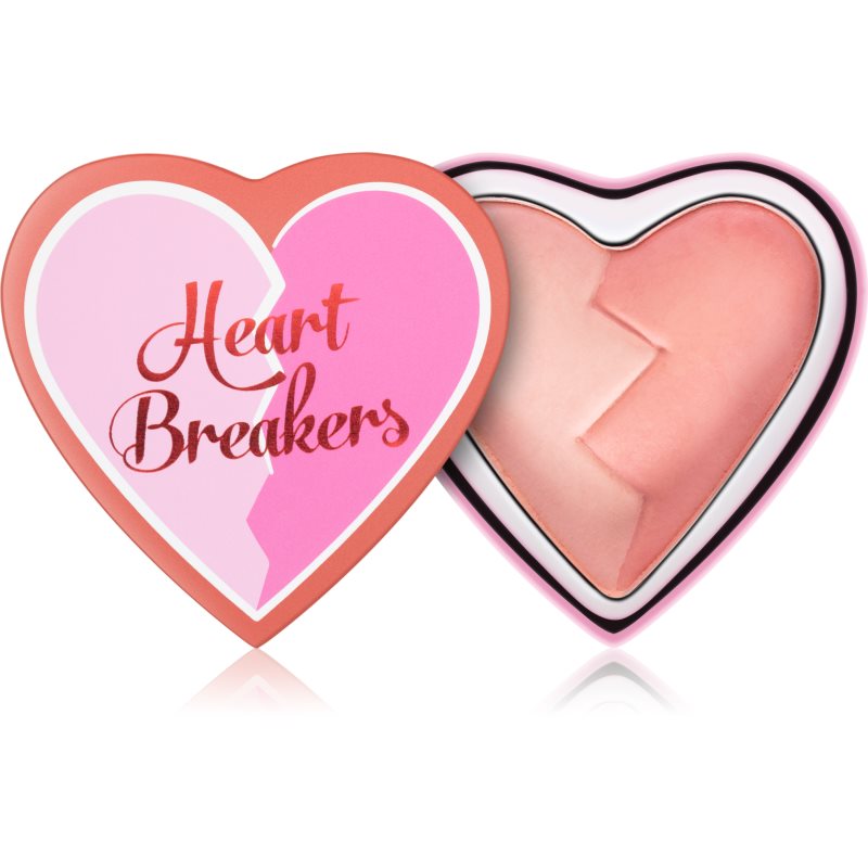 I Heart Revolution Heartbreakers blush com efeito matificante tom Brave 10 g