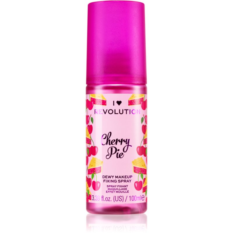 I Heart Revolution Fixing Spray spray de fixação de brilho com aroma Cherry Pie 100 ml