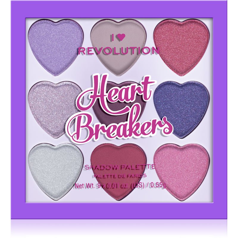 I Heart Revolution Heartbreakers paleta de sombras de ojos tono Mystical 4,95 g
