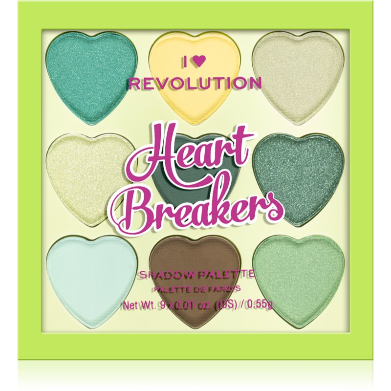 I Heart Revolution Heartbreakers paleta de sombra para os olhos tom Lucky 4,95 g