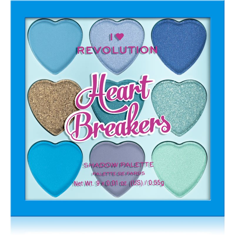 I Heart Revolution Heartbreakers paleta de sombra para os olhos tom Daydream 4,95 g