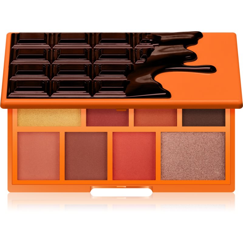 I Heart Revolution Mini Chocolate палитра от сенки за очи цвят Choc Orange 2 x 1,5 g + 6 x 11,2 гр.
