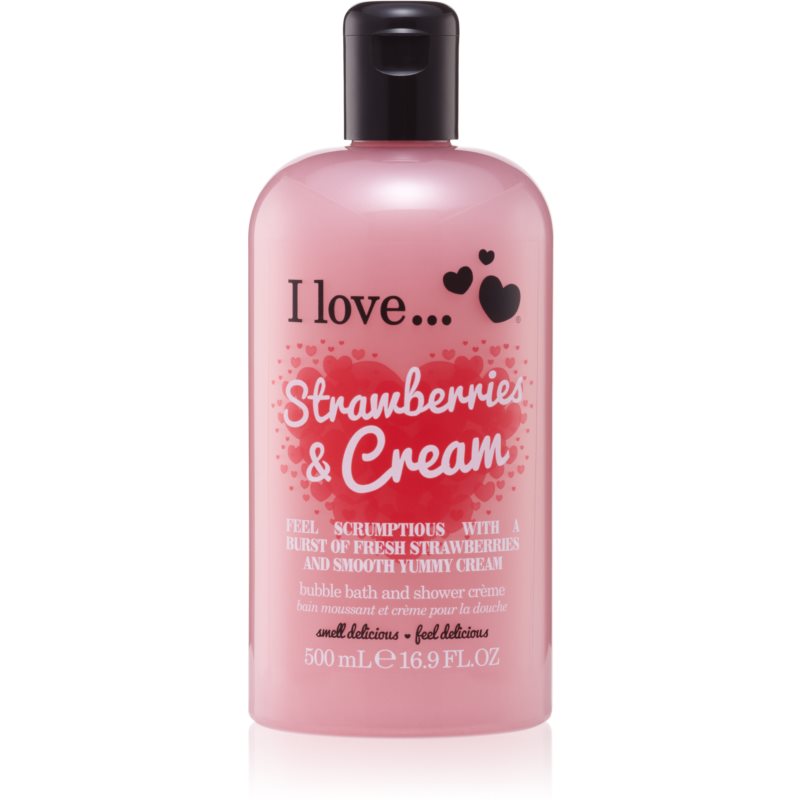 I love... Strawberries & Cream Dusch- und Badecreme 500 ml