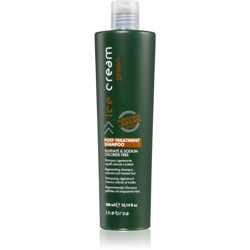 Inebrya Green tiefenwirksames regenerierendes Shampoo für gefärbtes und geschädigtes Haar 300 ml