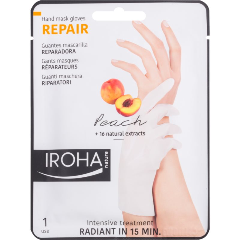Iroha Repair Peach mascarilla para manos y uñas