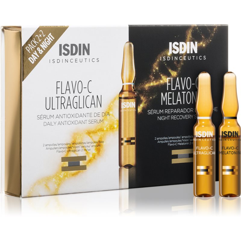ISDIN Isdinceutics Flavo-C Gesichtsserum tagsüber und nachts 4 x 2 ml