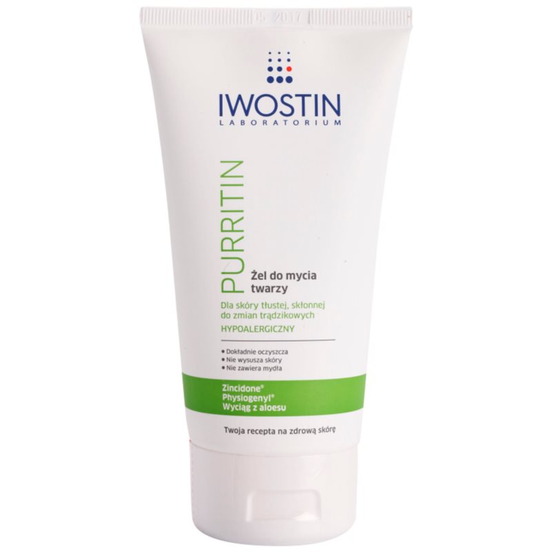 Iwostin Purritin gel para lavar para pieles grasas con tendencia acnéica 150 ml