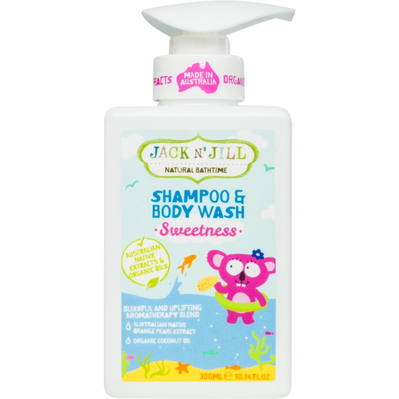 Jack N’ Jill Sweetness Sanftes Duschgel und Shampoo für Kinder 2 in 1 300 ml