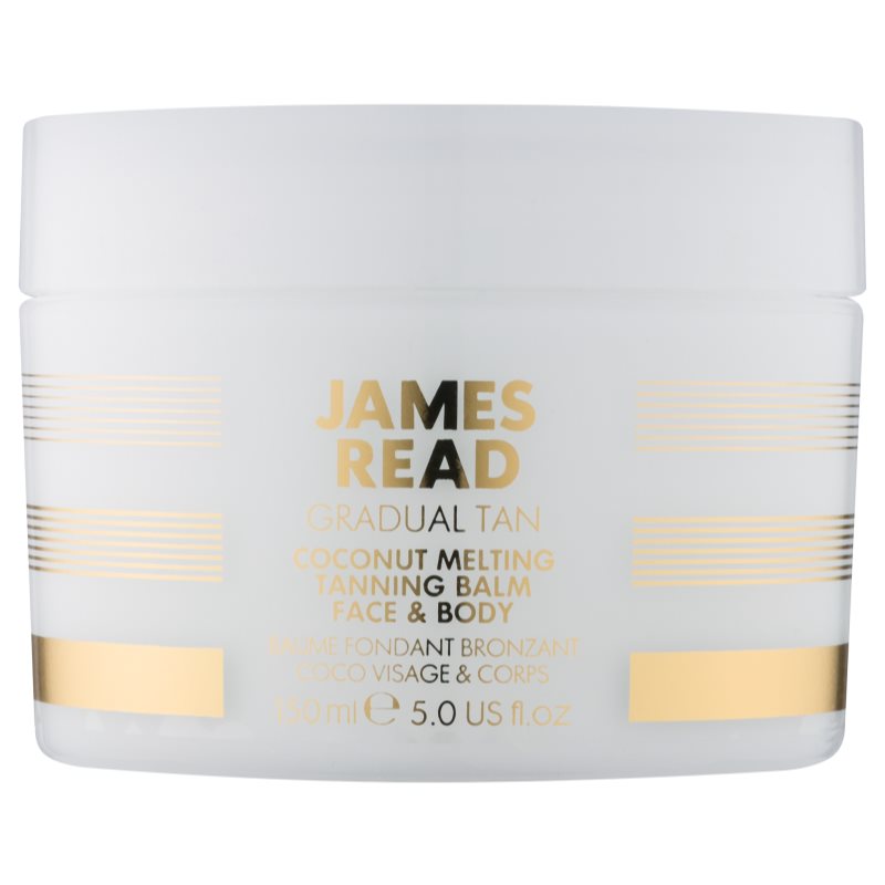 James Read Gradual Tan Coconut Melting Selbstbräunercreme für Körper und Gesicht mit Kokosöl 150 ml